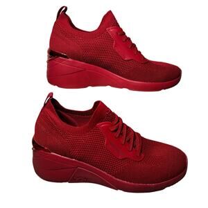 Skechers red Mark Nason Haydee Wedge womens 9 Fashion Sneakers Slip On Cushion